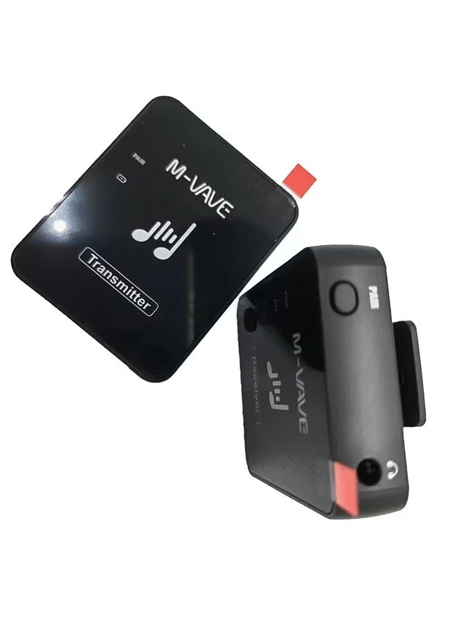ام- فيفي سماعة أذن لاسلكية M-vave WP-10 2.4G مزودة بزر للتحكم في مستوى الصوت وجهاز إرسال واستقبال قابل لإعادة الشحن يدعم ستيريو أحادي Cuvave - Image 2